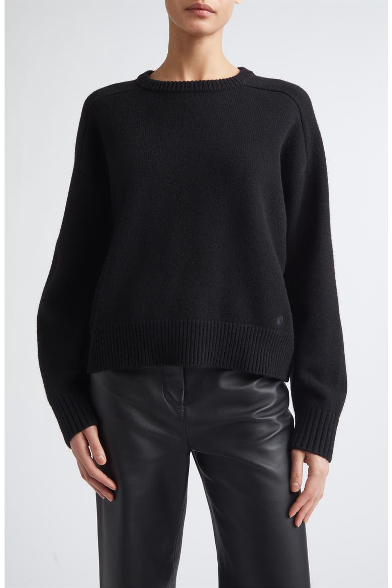 Breha Cashmere Sweater, Main, color, BLACK