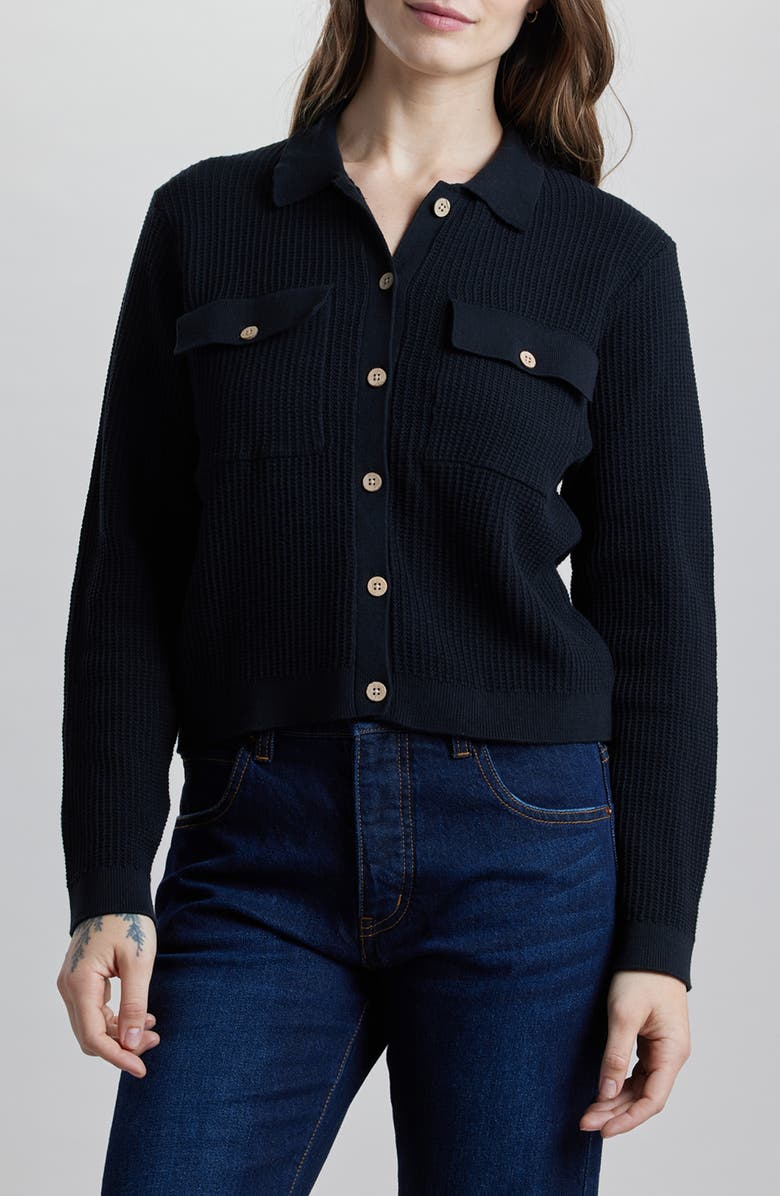 SUPPLIES BY UNIONBAY Katrina Sweater Jacket, Main, color, Black