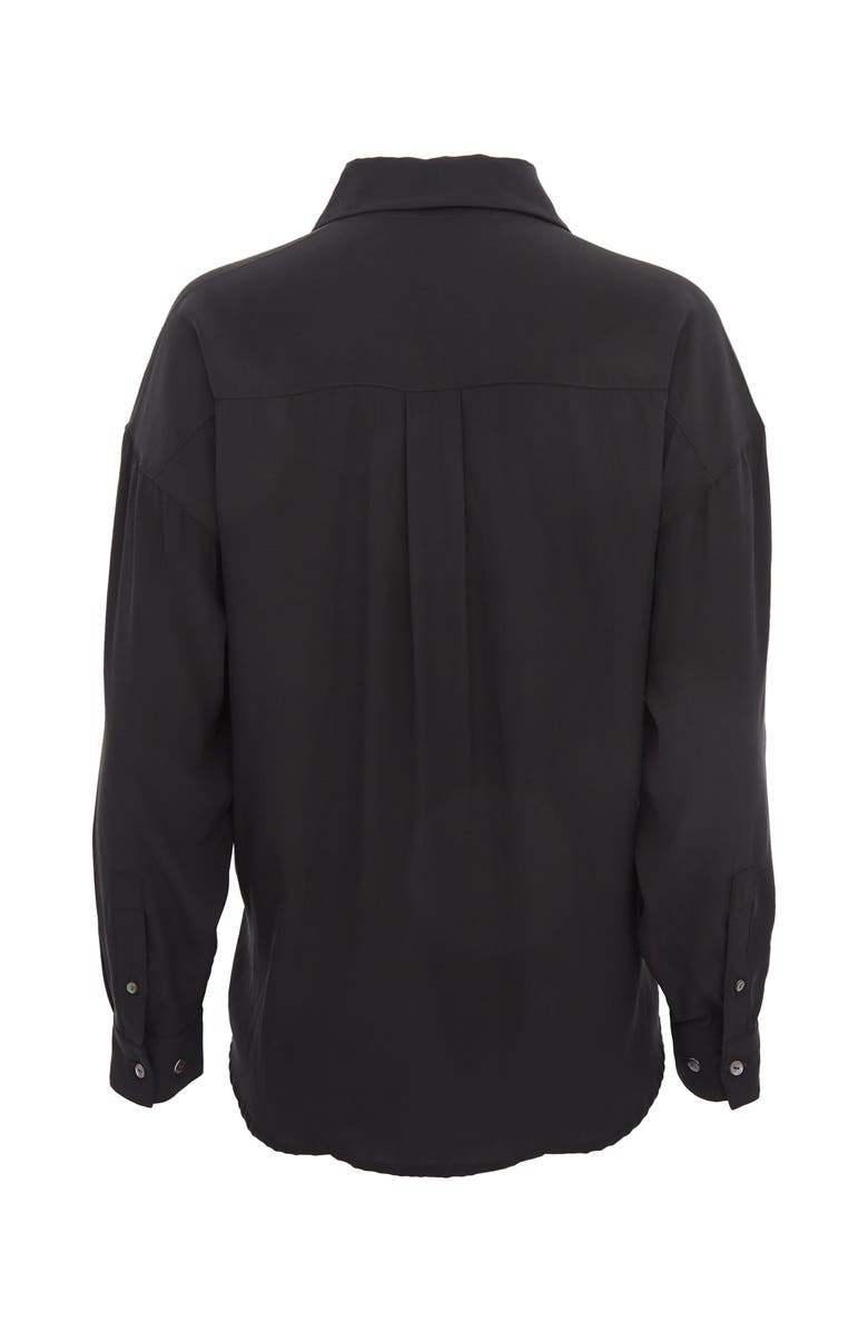 Lords of Harlech Sophie Silk Oversized Blouse, Alternate, color, Black