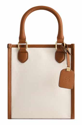 Tommy Bahama Canvas & Leather Trim North/South Tote Bag