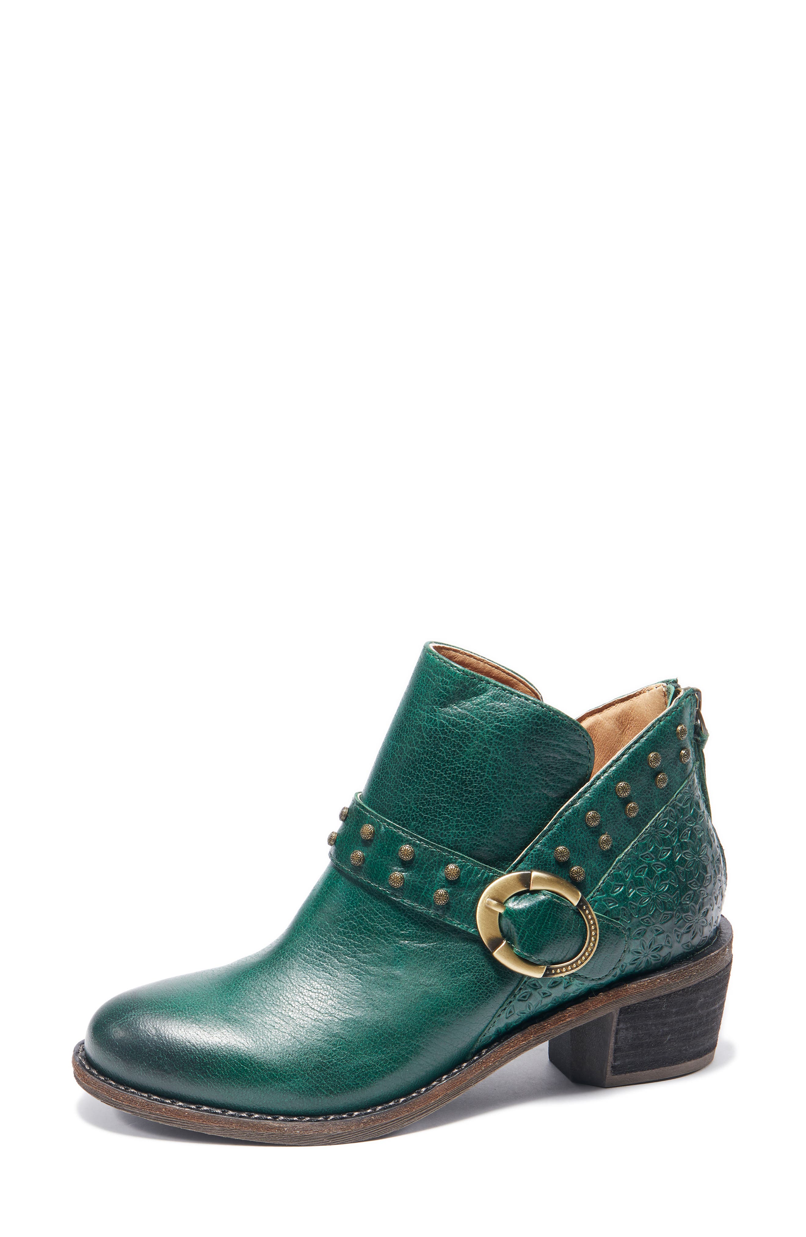 Melania Bootie, Alternate, color, DARK GREEN