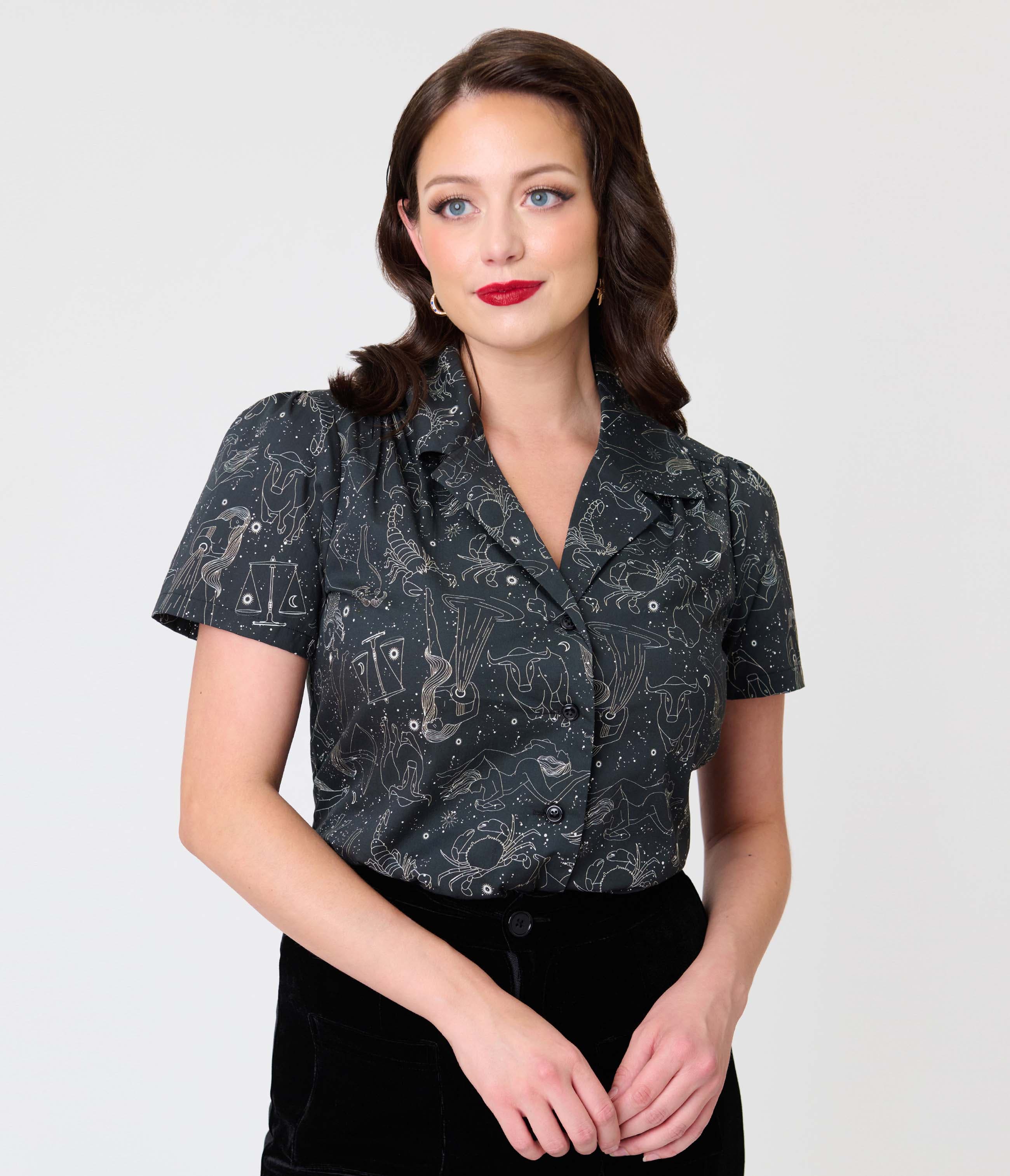 selected Black w/ Astrology Print