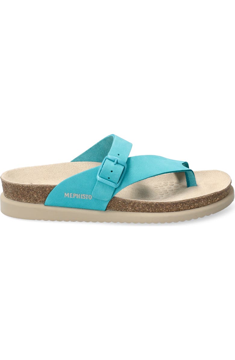 Mephisto Helen Toe Loop Sandal, Alternate, color, Turquoise