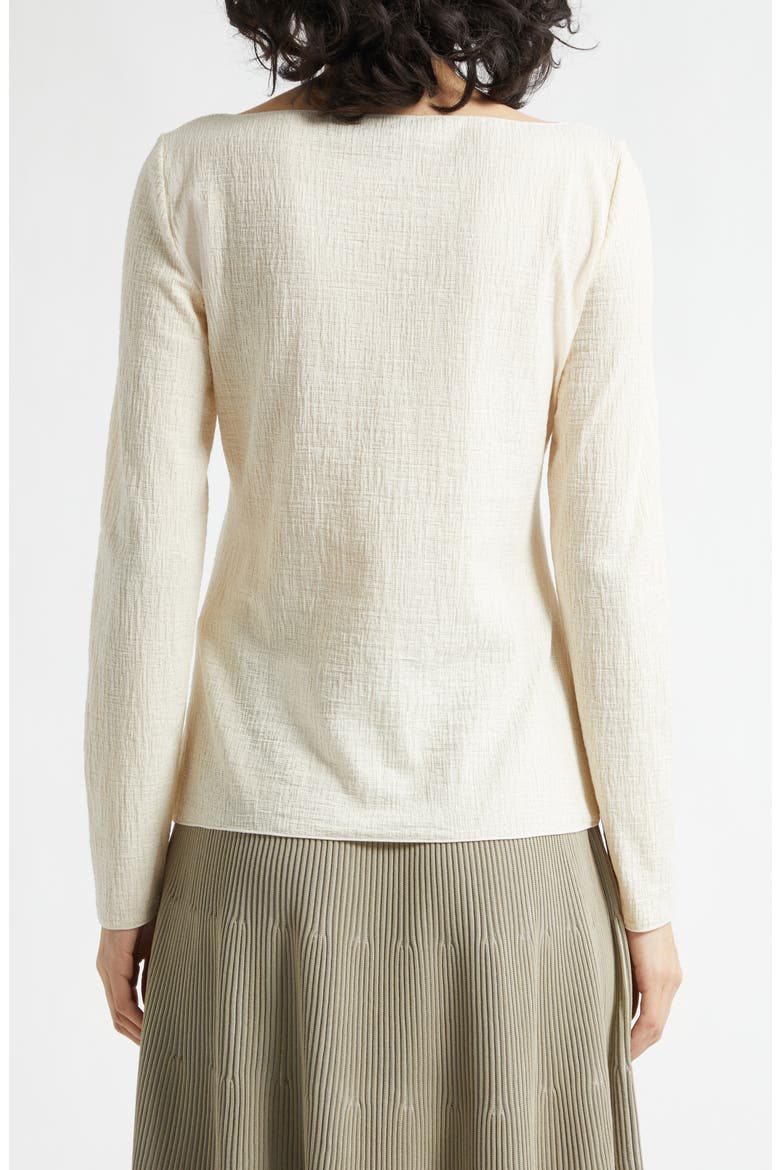 Jacquard Jersey Top, Alternate, color, IVORY