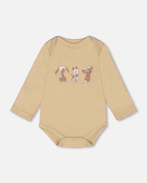 Deux Par Deux Organic Cotton Allover In Brown