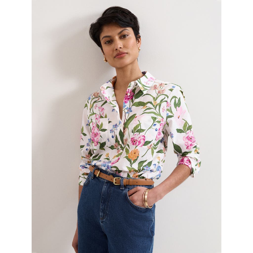 Phase Eight Long Sleeve Relaxed Fit Shirt In Multi
