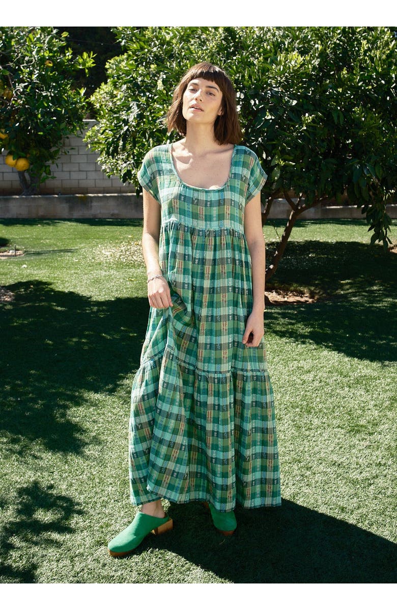 Ace & Jig LouLou Tiered Low Scoop Maxidress, Alternate, color, Garden