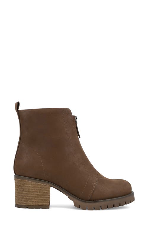 Mia Fabiola Front Zip Boot In Brown