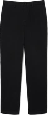 Lacoste Flat Front Cotton Stretch Twill Chinos