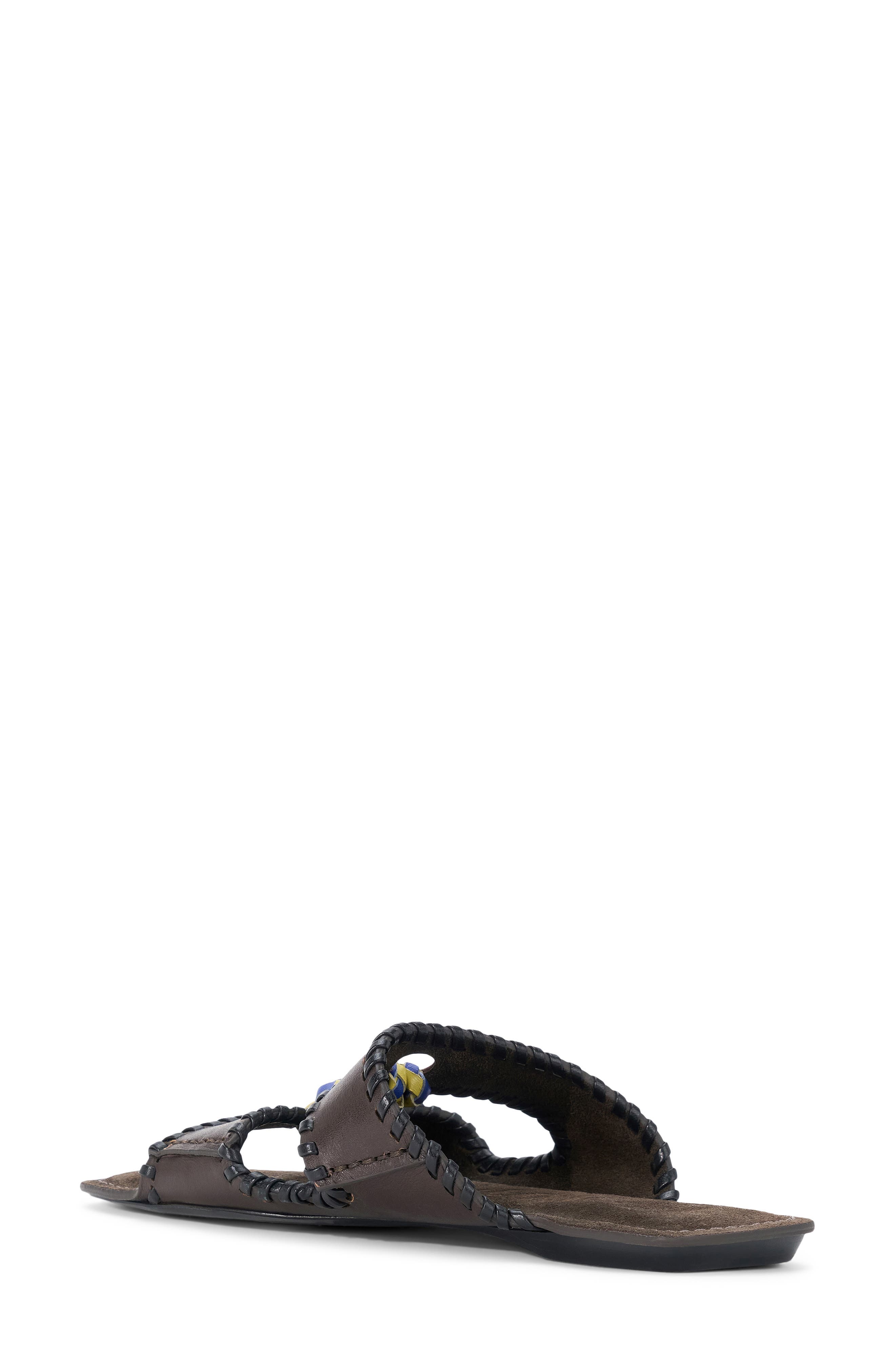 Mara Leather Slide Sandal, Alternate, color, ESPRESSO