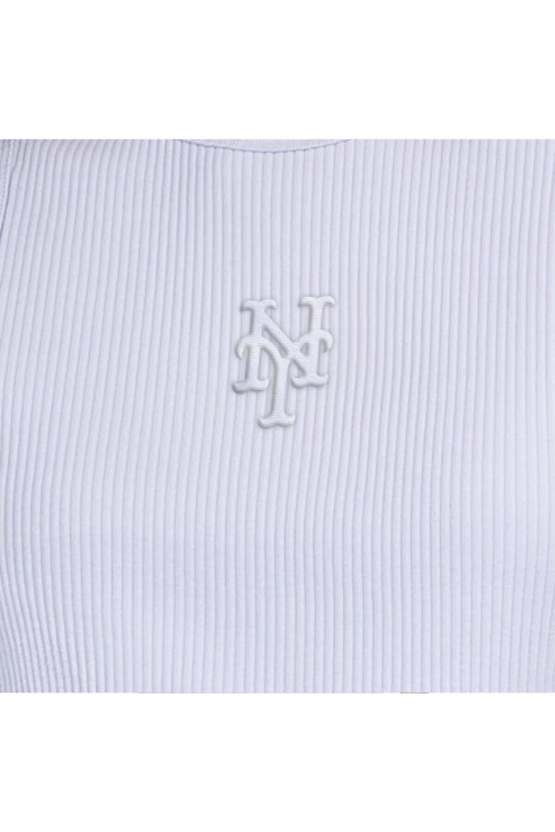 Women's Starter Light Blue New York Mets Pastels Ribbed Tank Top, Alternate, color, Light Blue