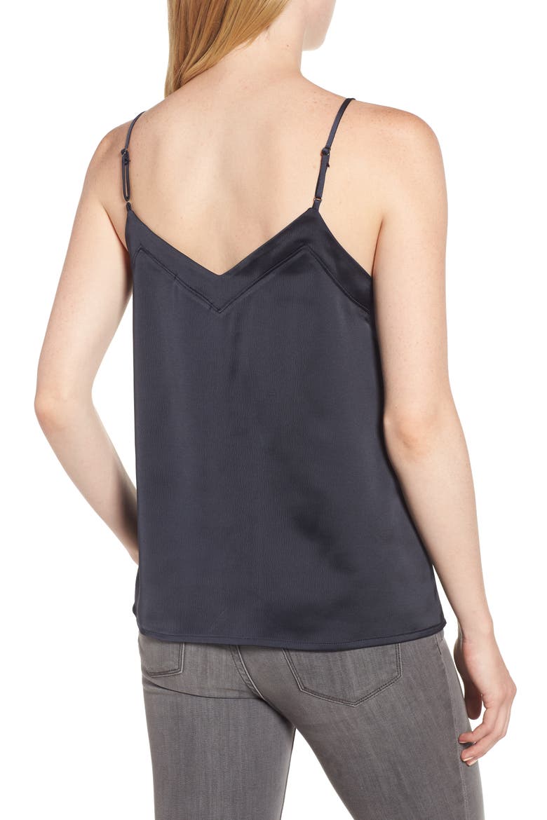 Gibson Lace Trim Camisole, Alternate, color, BLACK