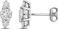 Julianna B. Lab-Grown Diamond Three-Stone Stud Earrings