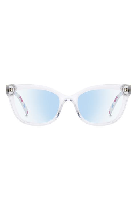 joanie 52mm blue light blocking cat eye reading glasses