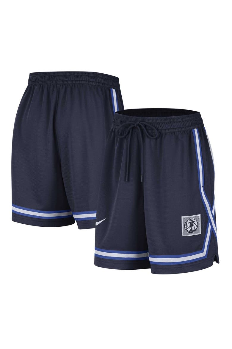 Women's Nike Navy Dallas Mavericks Sideline Fly Crossover Performance Shorts, Alternate, color, Navy
