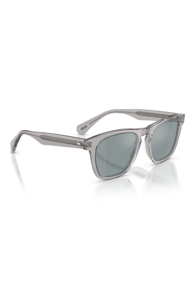 R-3 54mm Polarized Round Sunglasses, Alternate, color, GREY / POLAR FLASH MIRROR