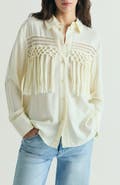 Scalpers Fringe Detail Shirt