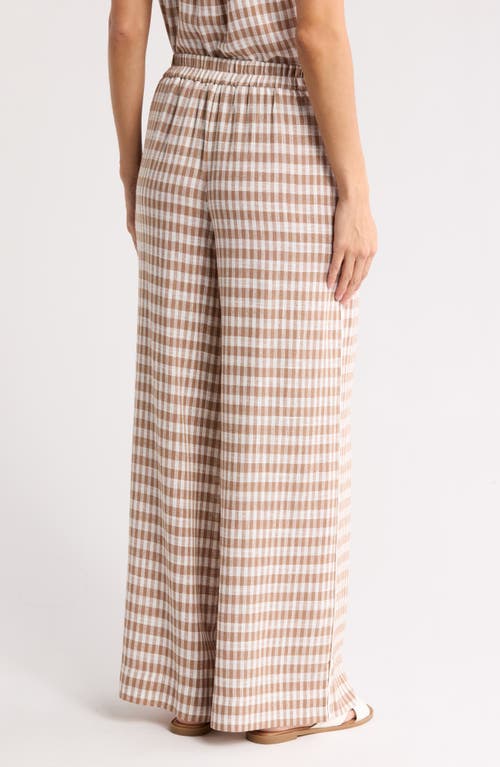 Love By Design Fiji High Waist Wide Leg Pants In Florentine Taupe
