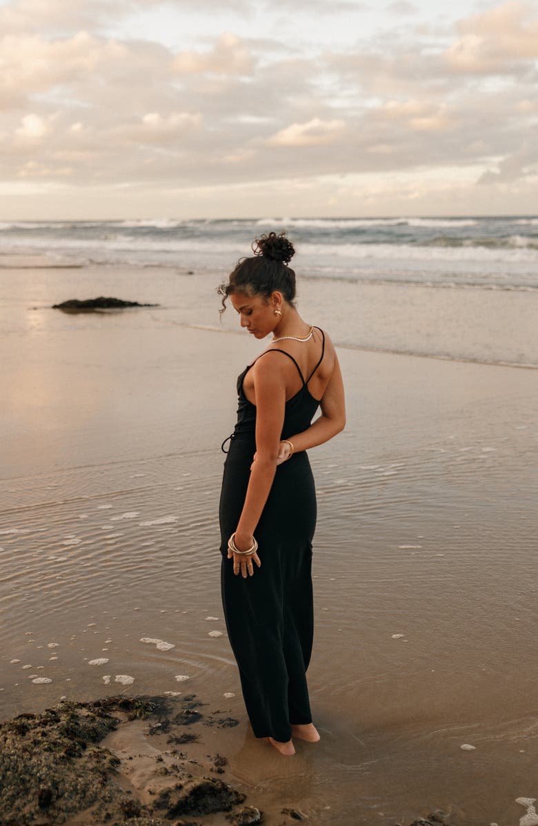 Petal & Pup Emily Tie Waist Maxi Dress, Alternate, color, 