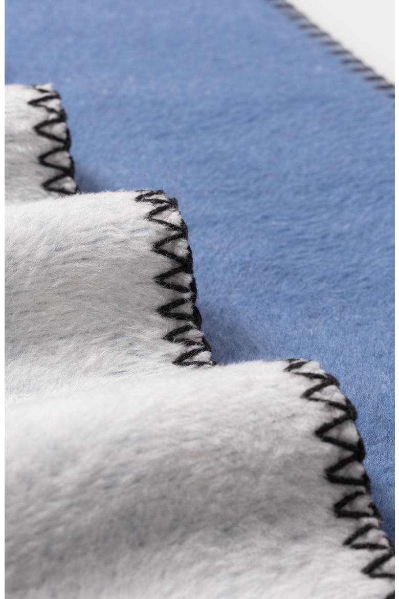 Cotton Blend Throw, Alternate, color, BLUE