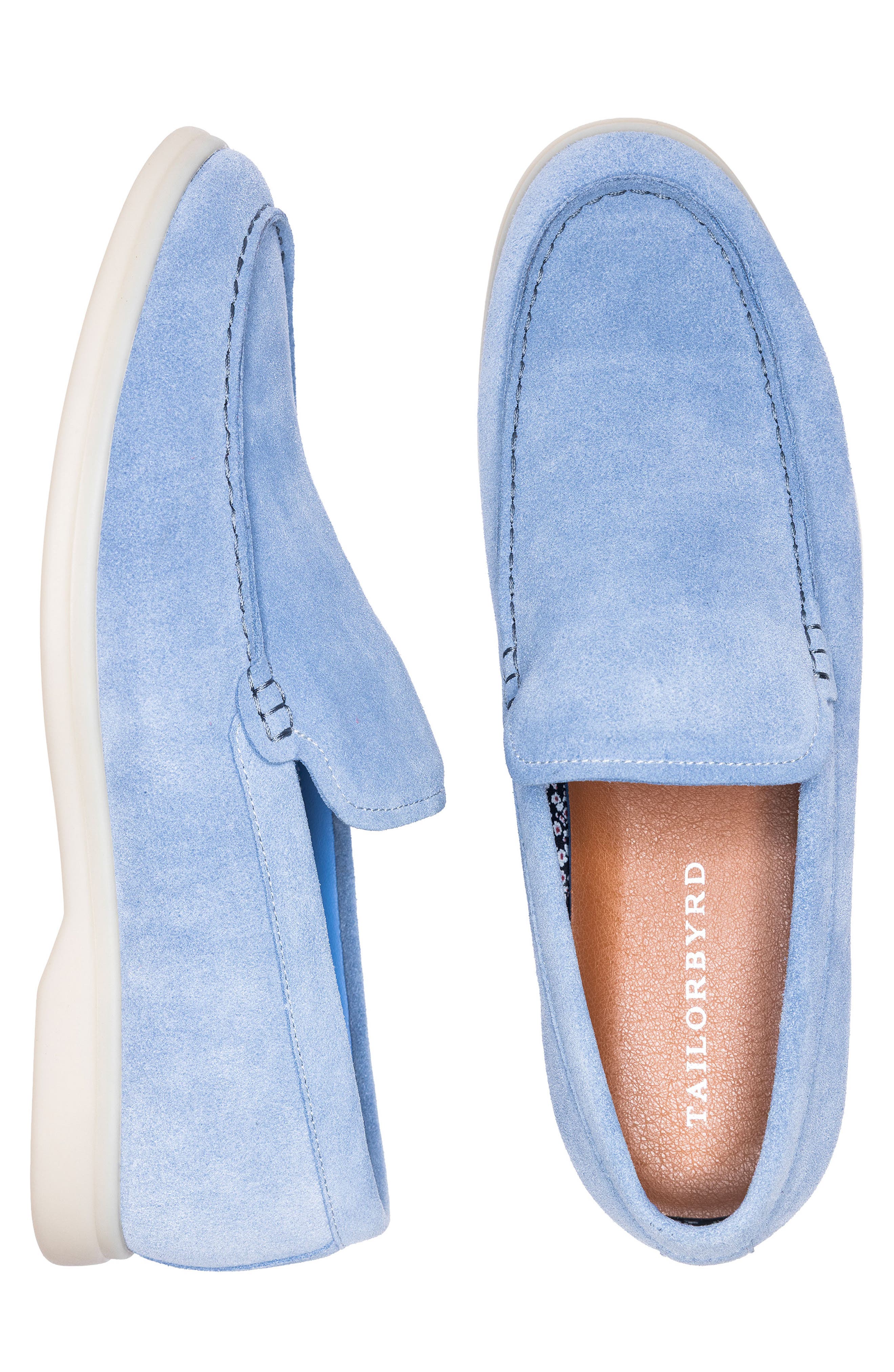 Mitchell Suede Loafer, Alternate, color, SKY BLUE