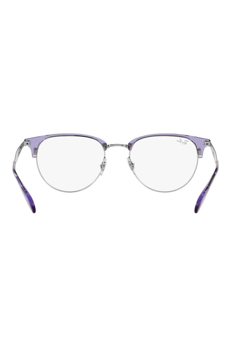 RX6396 53mm Round Optical Glasses, Alternate, color, VIOLET
