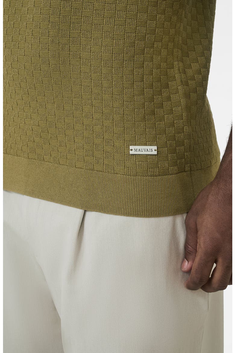 Nerano Slim Knit Polo, Alternate, color, Medium Green