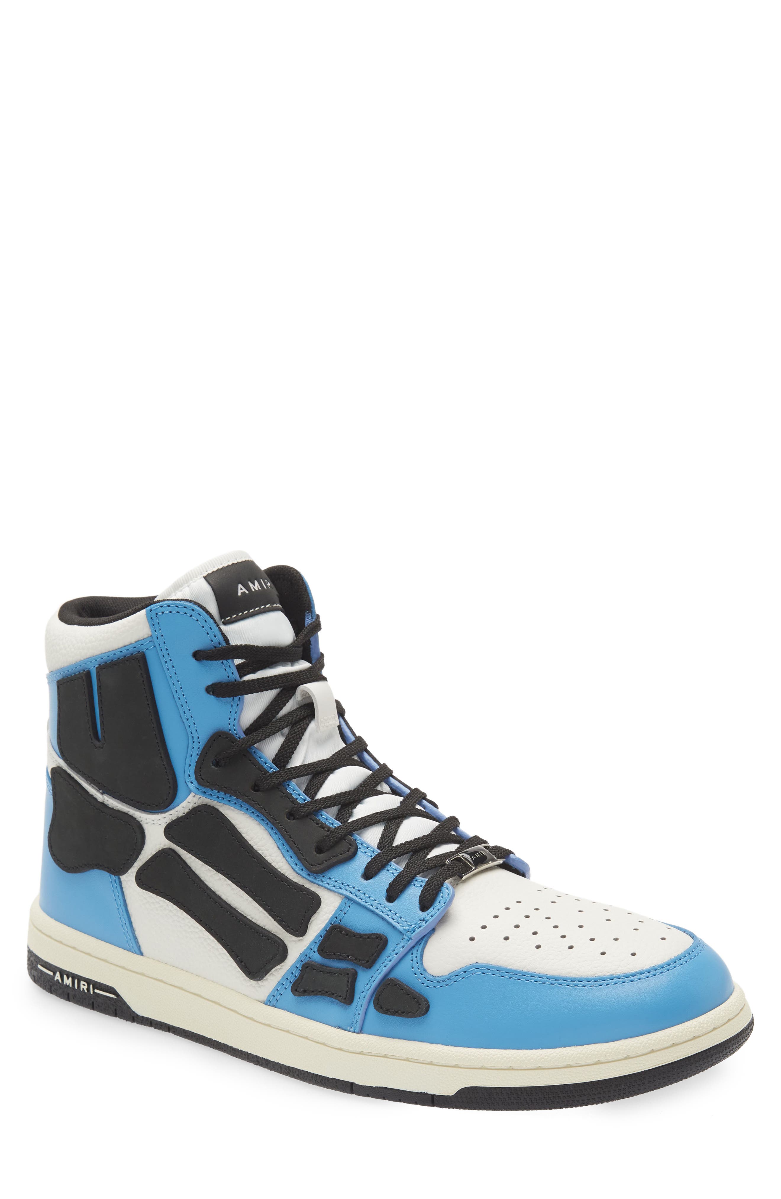 Skeleton High Top Sneaker, Main, color, 990 - CAROLINA BLUE / WHITE