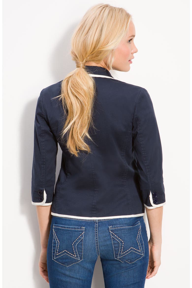 Contrast Trim Jacket, Alternate, color, NAVY- ECLIPSE
