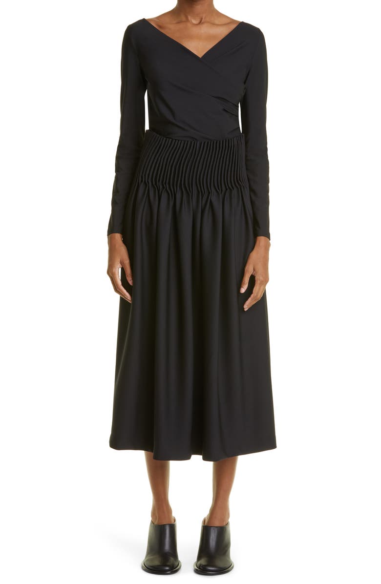 Max Mara Gardena Surplice V-Neck Long Sleeve Jersey Top, Alternate, color,