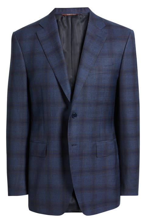 Siena Regular Fit Ombré Check Super 130s Wool Sport Coat