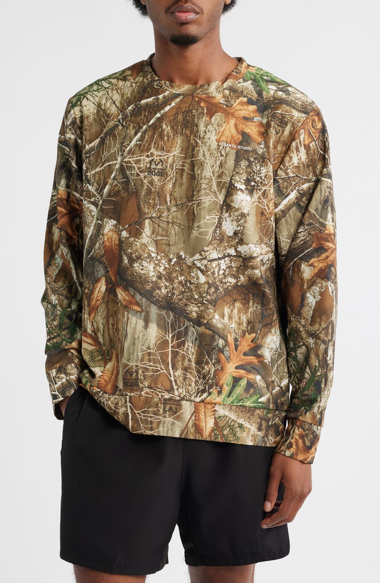 SANTO STUDIO x Realtree EDGE Camo Long Sleeve T-Shirt, Main, color, Camouflage