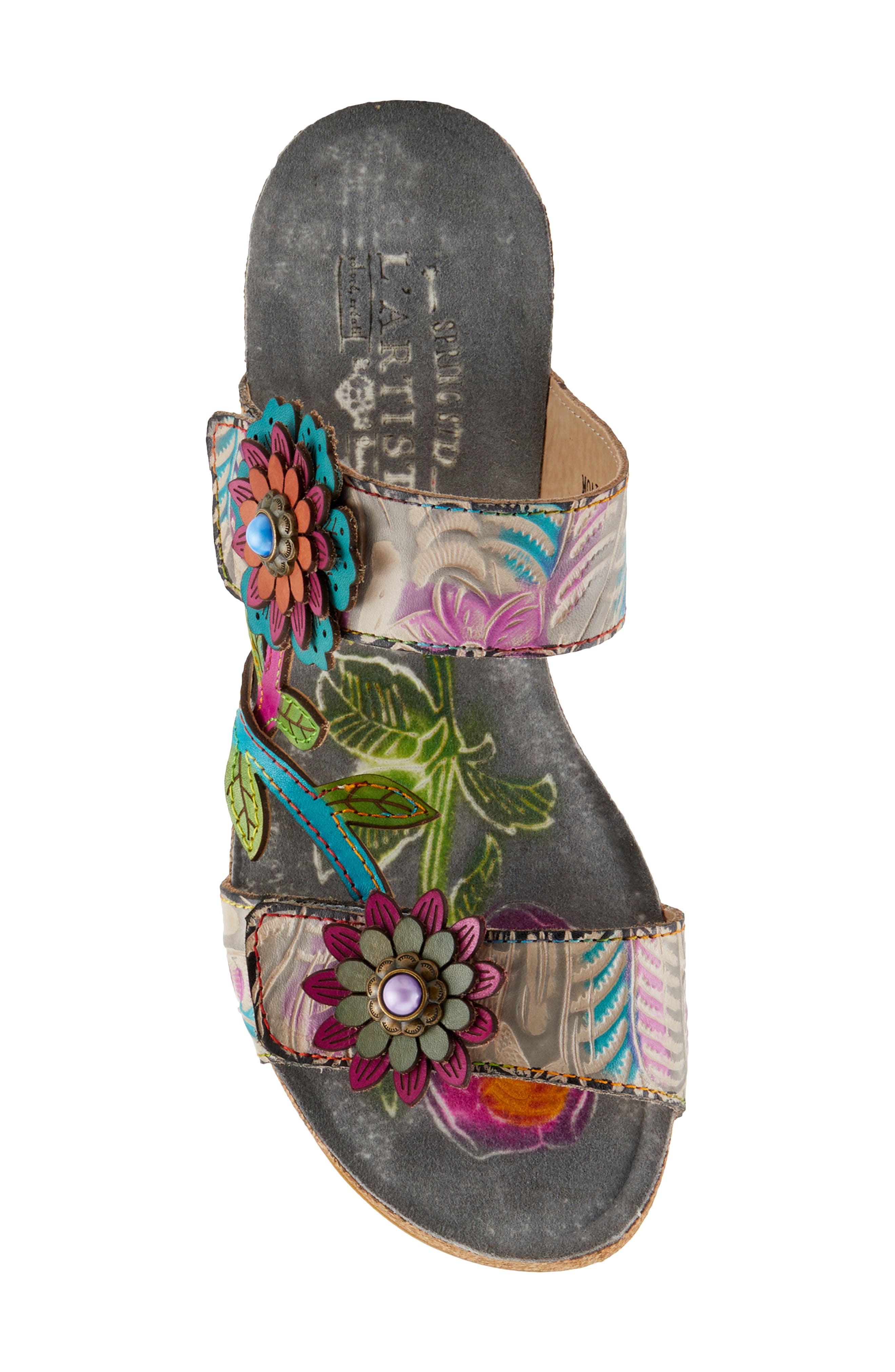 L'Artiste by Spring Step Moai Wedge Sandal, Alternate, color, 