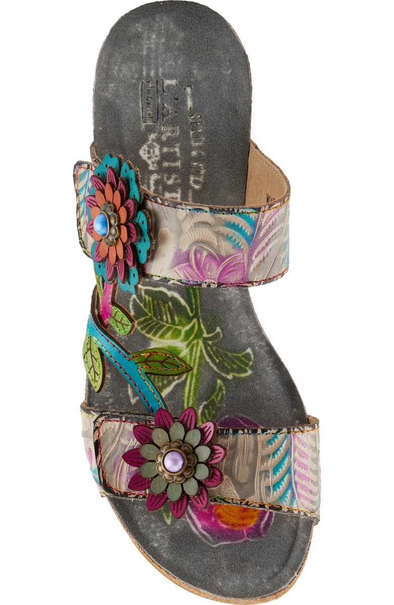 L'Artiste by Spring Step Moai Wedge Sandal, Alternate, color,