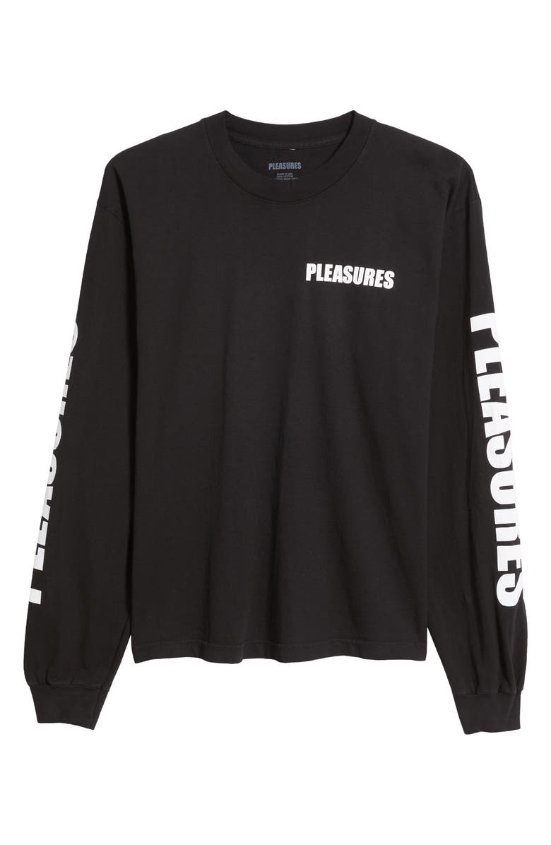 PLEASURES Impact Staff Long Sleeve Cotton Graphic T-Shirt, Alternate, color, 