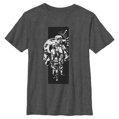 Boy's Star Wars The Mandalorian and Grogu Classic Imperial Troopers  Graphic T-Shirt