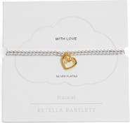 Estella Bartlett Heart Beaded Stretch Bracelet