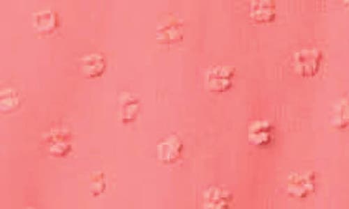 Gibsonlook Pin Dot Smocked Detail V-neck Blouse