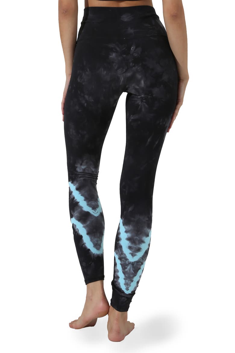 Sunset High Waist Leggings, Alternate, color, ONSS ONYX/ SEA SALT
