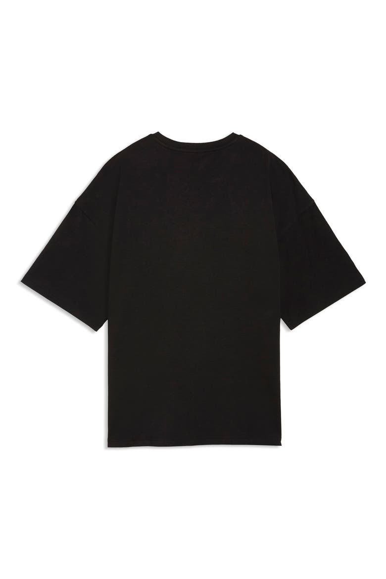 Essentials Bedazzled Rhinestone Embellished Cotton Graphic T-Shirt, Alternate, color, PUMA BLACK