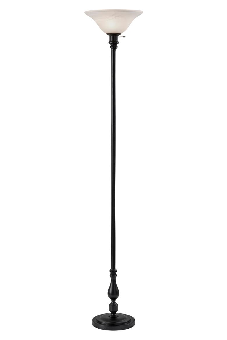 Claret Torchiere Lamp, Main, color, BLACK