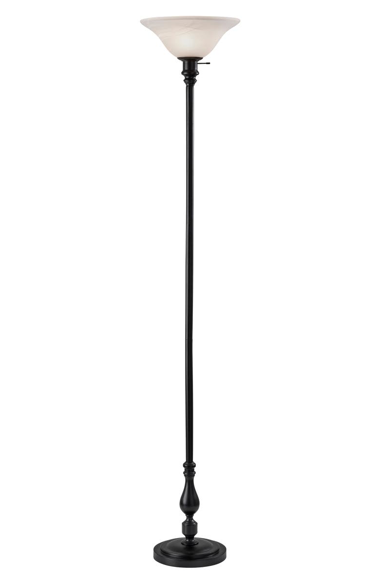 ADESSO LIGHTING Claret Torchiere Lamp, Main, color, Black