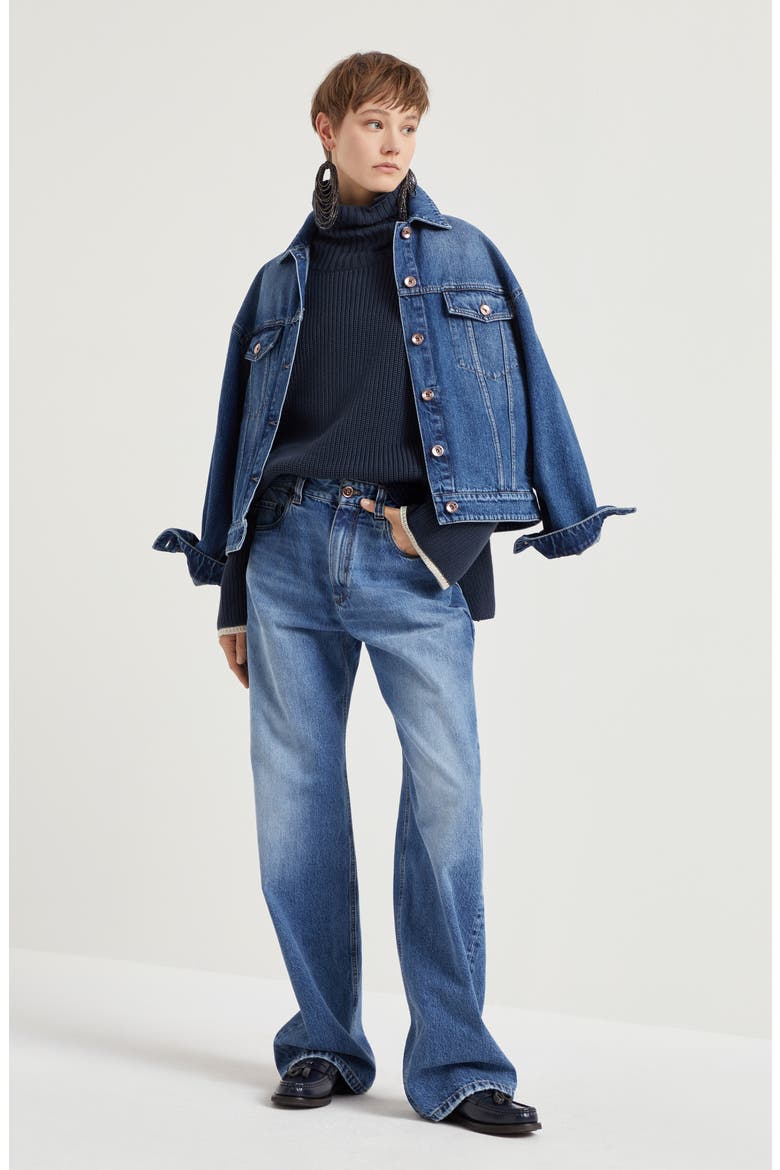Loose trousers, Alternate, color, Medium Denim