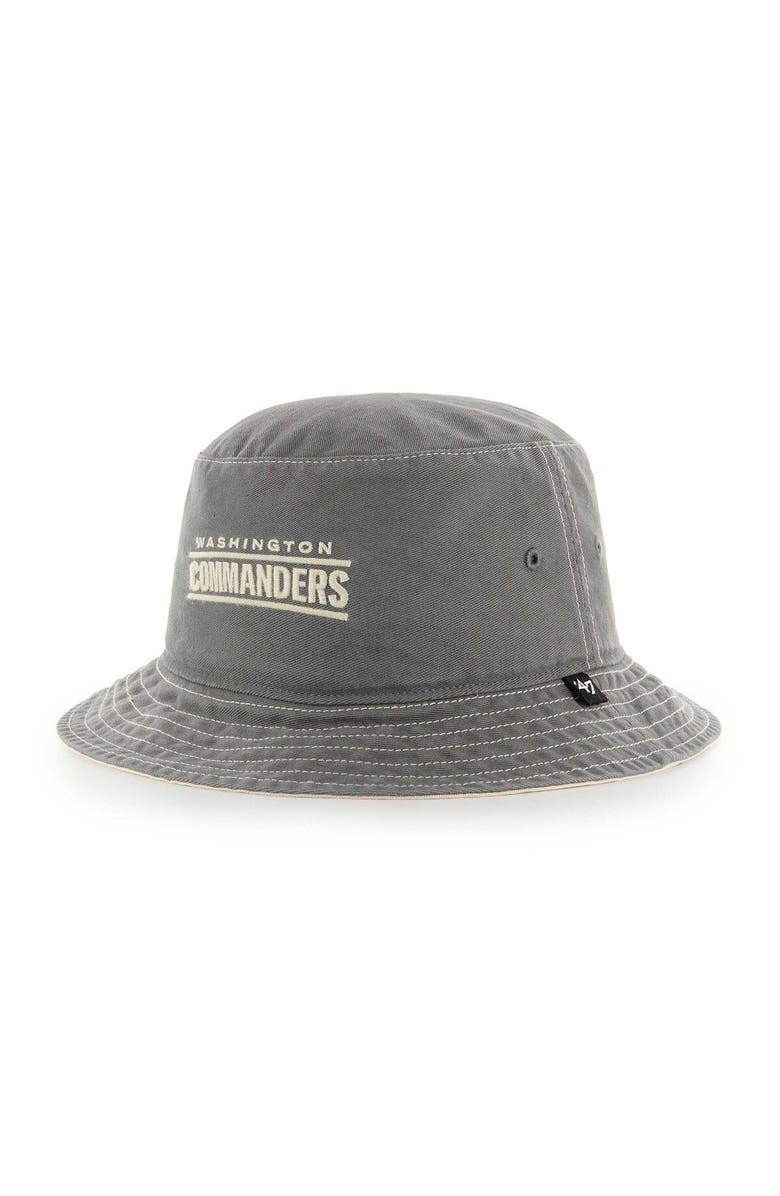 '47 Men's '47 Gray Washington Commanders Trailhead Bucket Hat, Main, color, 