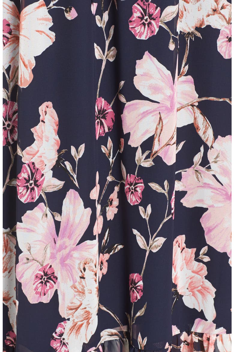 Blouson Dress, Alternate, color, NAVY/ PINK