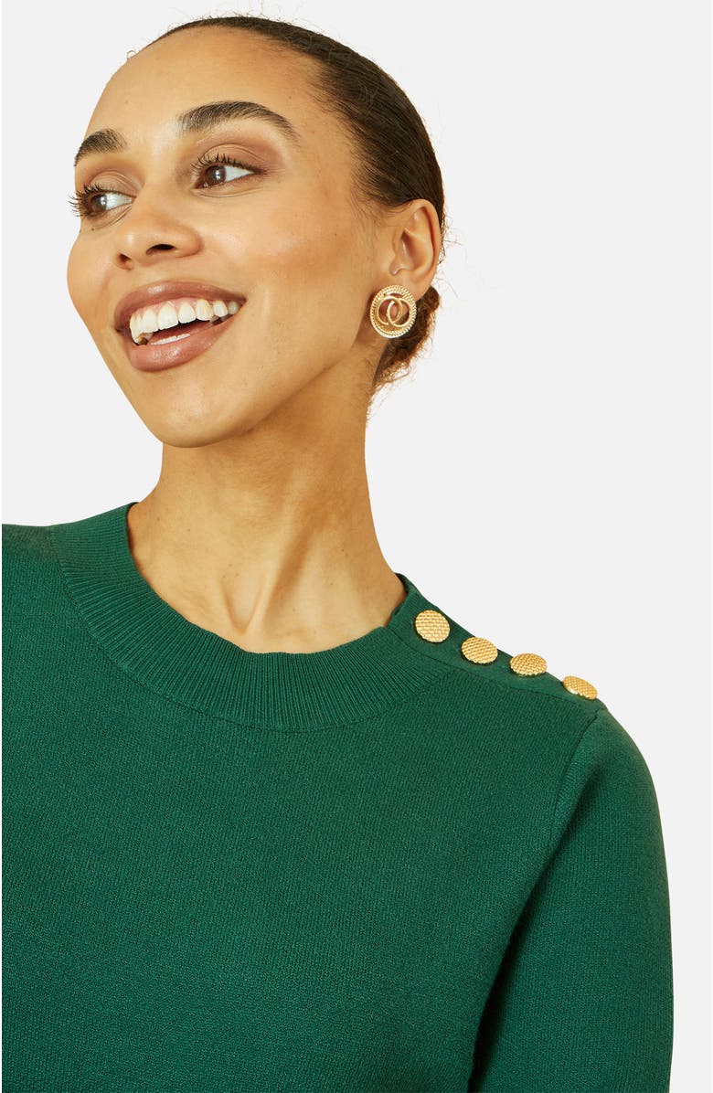 Yumi Tunic Sweater Dress, Alternate, color, Green