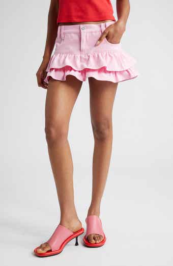 Marshall Columbia x Disney 'The Little Mermaid' Embroidered Tiered Denim Miniskirt