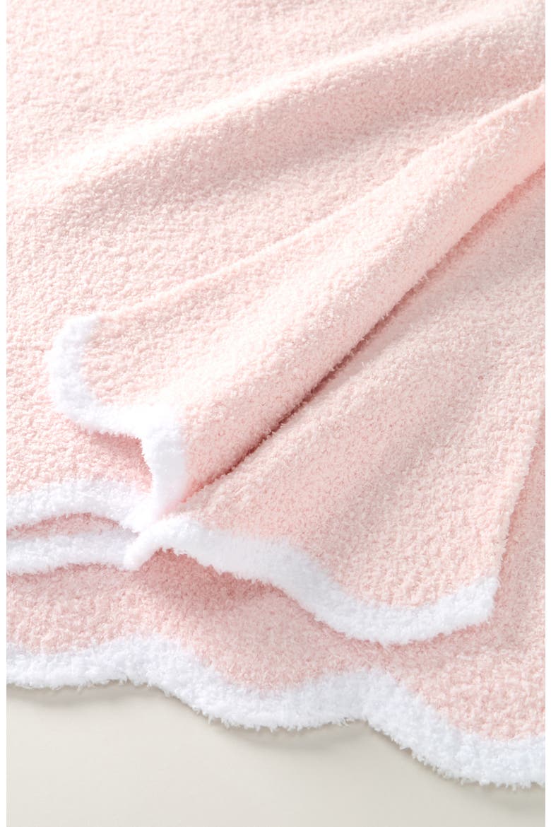 Scallop Trim Chenille Blanket, Alternate, color, PINK DOGWOOD