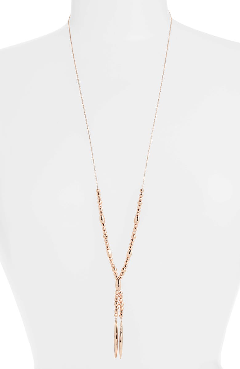 gorjana Kellen Slide Necklace, Alternate, color, Rose Gold