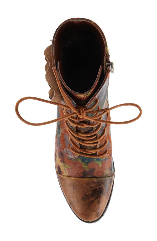 L'artiste By Spring Step Roselia Lace-up Boot In Multi
